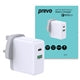 Prevo QC72 65W Dual-Port USB-C Wall Charger - PD 3.0 & QC 3.0
