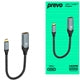 Prevo USB-C to HDMI Adapter 4K@60Hz Braided Aluminium 0.2m