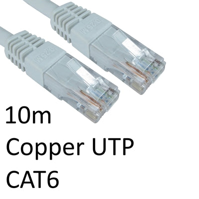 CAT6 Ethernet Cable 10m White - Full Copper UTP Gigabit RJ45