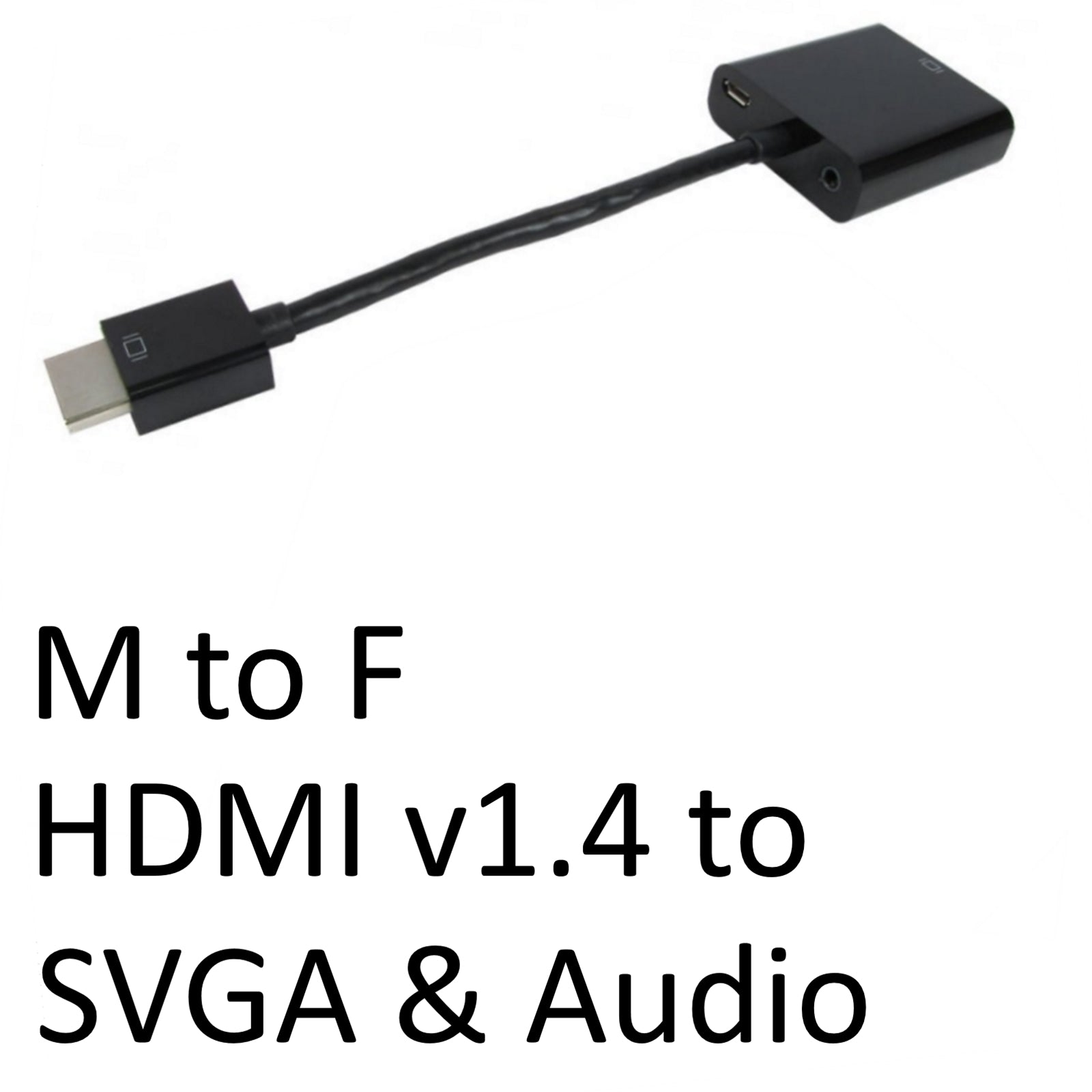 HDMI to VGA Adapter 1080P - Digital Converter with 3.5mm Audio