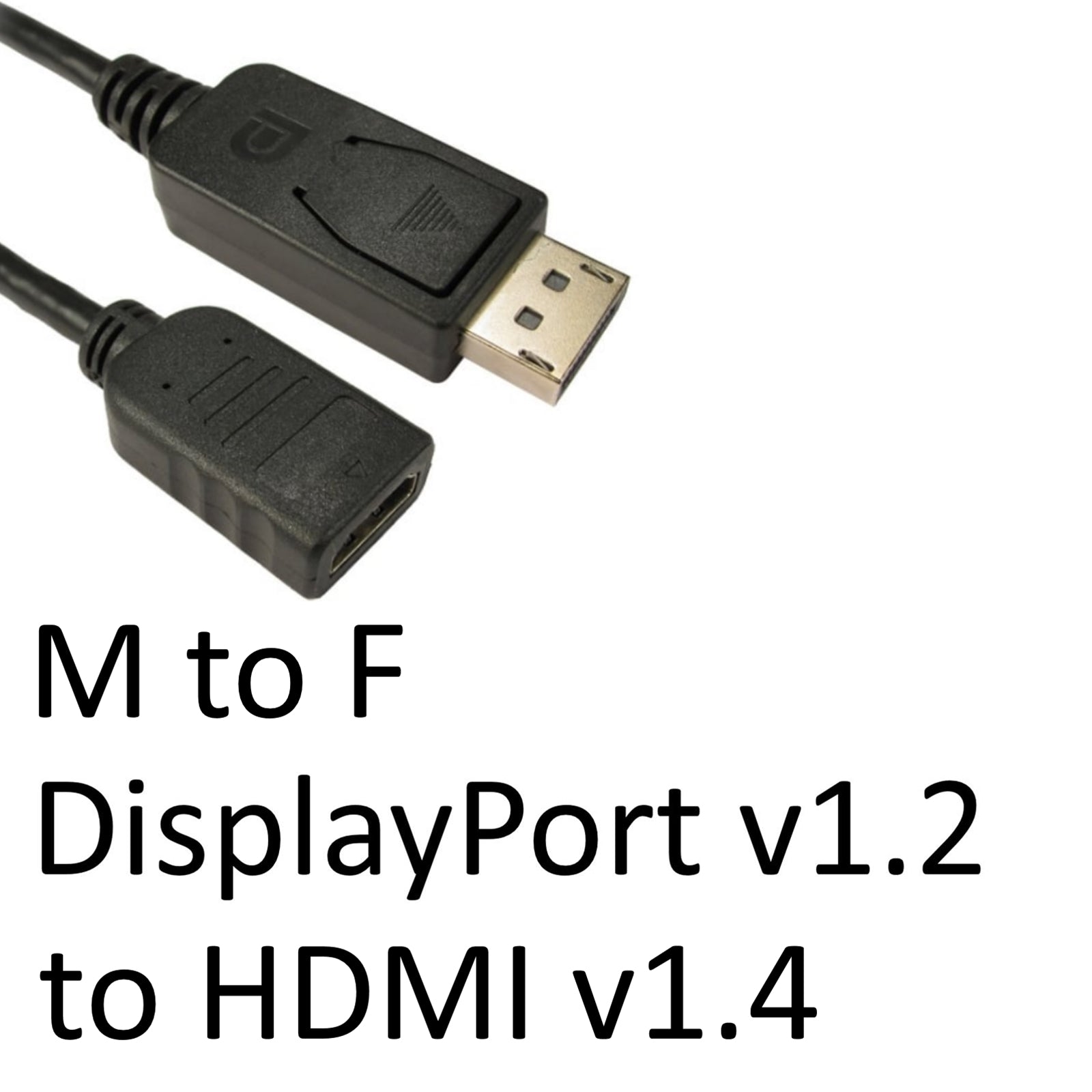 DisplayPort to HDMI Adapter Male to Female 1080P Passive 4.5cm Black