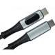 USB4 Cable 1m 40Gbps USB-C 240W Nylon Braided Aluminum Black