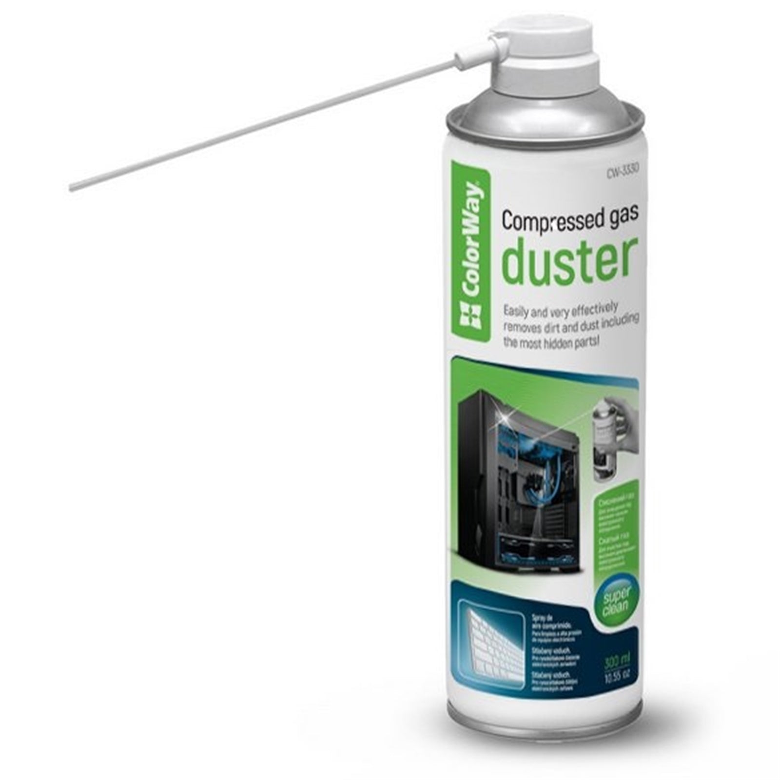 ColorWay Compressed Air Duster 300ml - Residue-Free Gas Cleaner