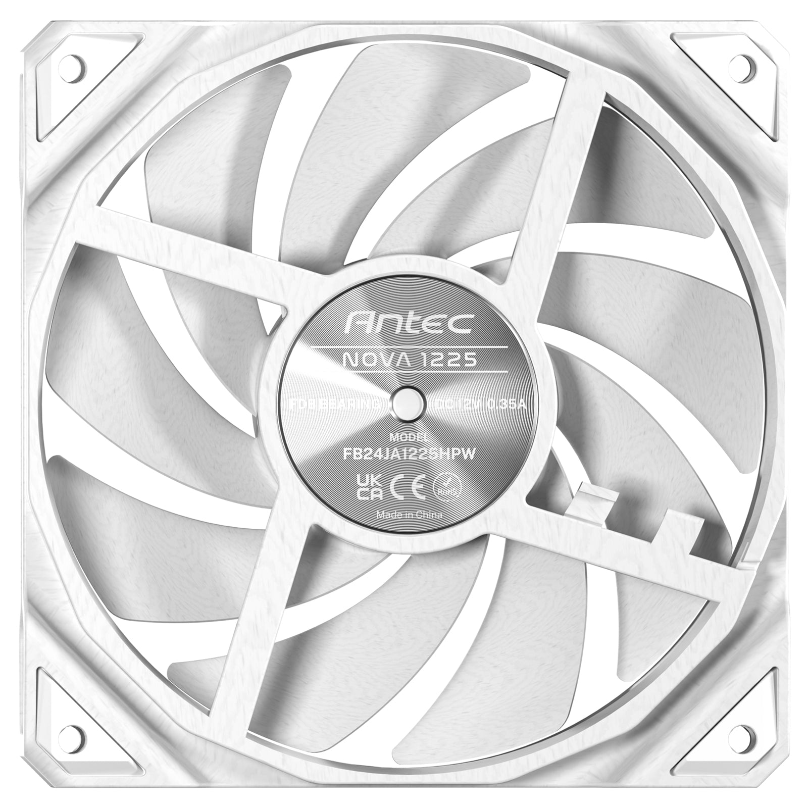 Antec NOVA 120mm PWM Case Fan White - FDB Bearing, 3200 RPM