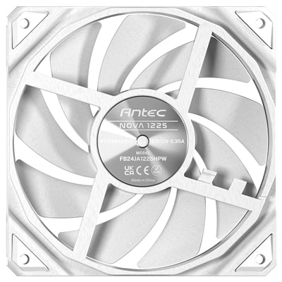Antec NOVA 120mm PWM Case Fan White - FDB Bearing, 3200 RPM