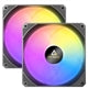 Antec P14 ARGB PWM 140mm Case Fan 2-Pack - Hydraulic Bearing, Black