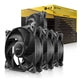 Antec Storm T3 120mm PWM Case Fan 3-Pack - 30mm Thick FDB Black