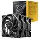 Antec Tranquil 120mm PWM Case Fan 3-Pack - FDB, 2000 RPM, Black