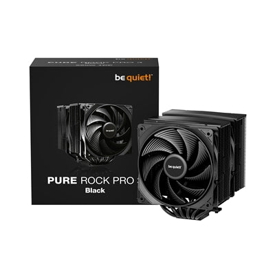 be quiet! Pure Rock Pro 3 Black CPU Cooler - 250W TDP, 6 Heat Pipes