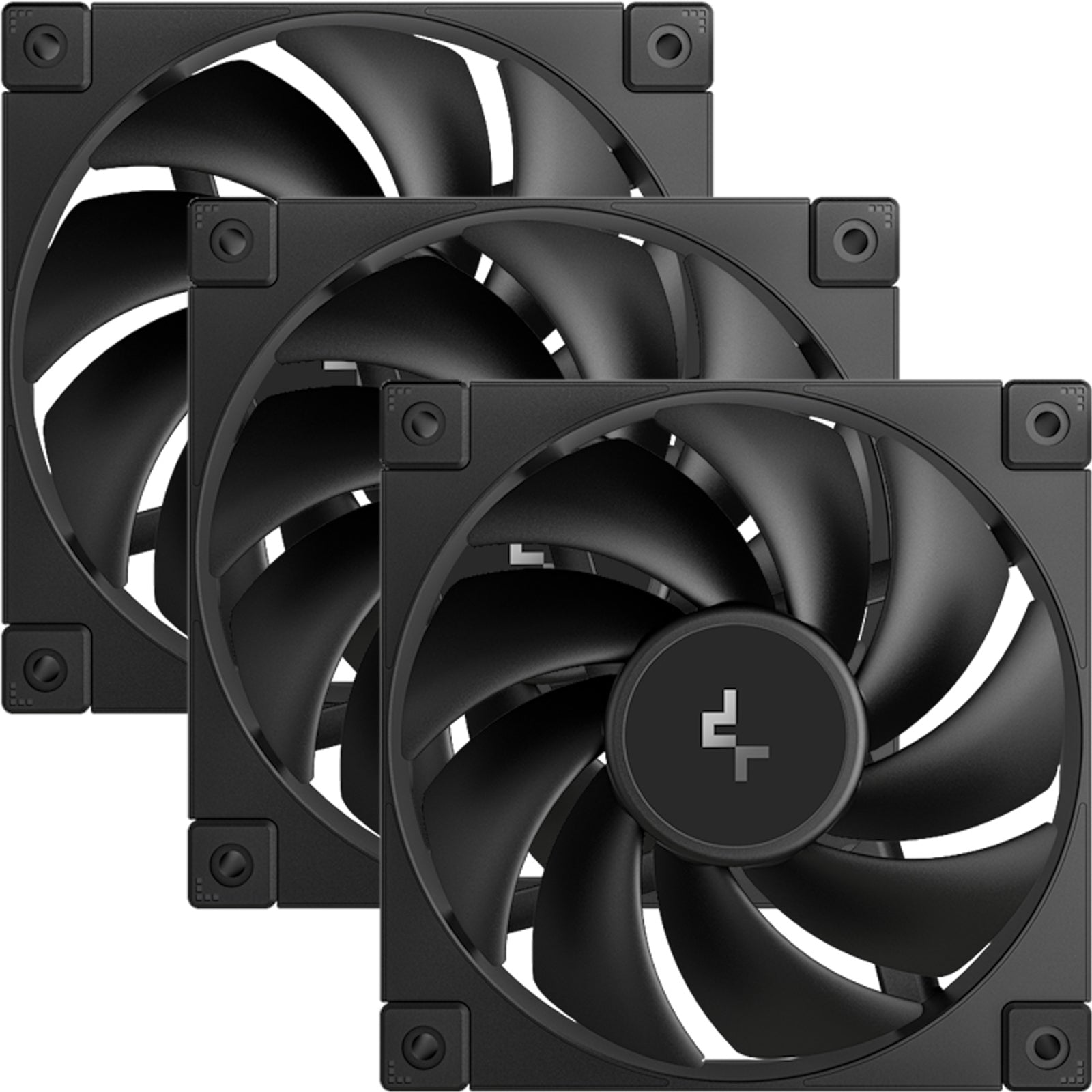 DeepCool FD12 120mm PWM Case Fan 3-Pack - Hydro Bearing, Black