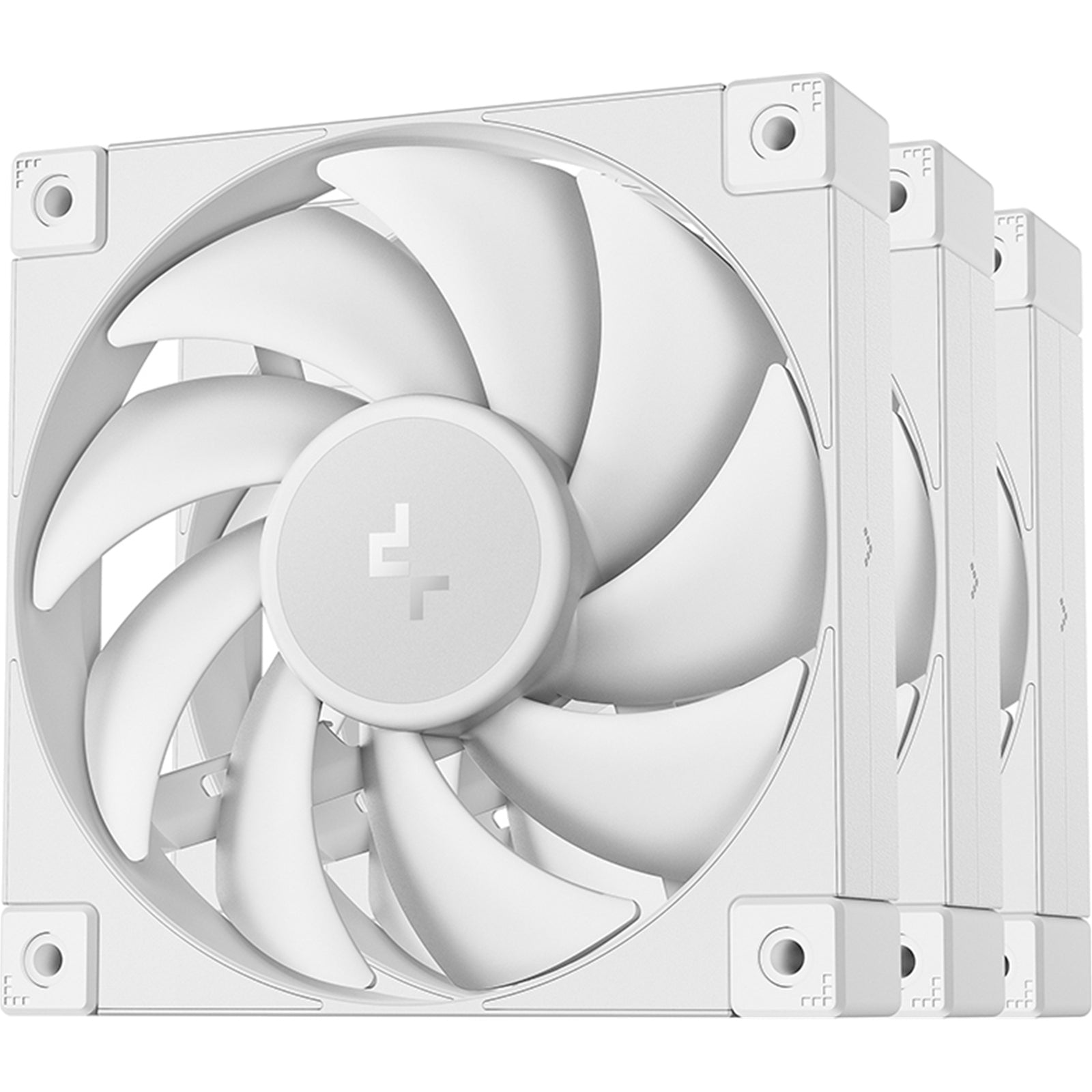 DeepCool FD12 120mm PWM Case Fan 3-Pack White Hydro Bearing