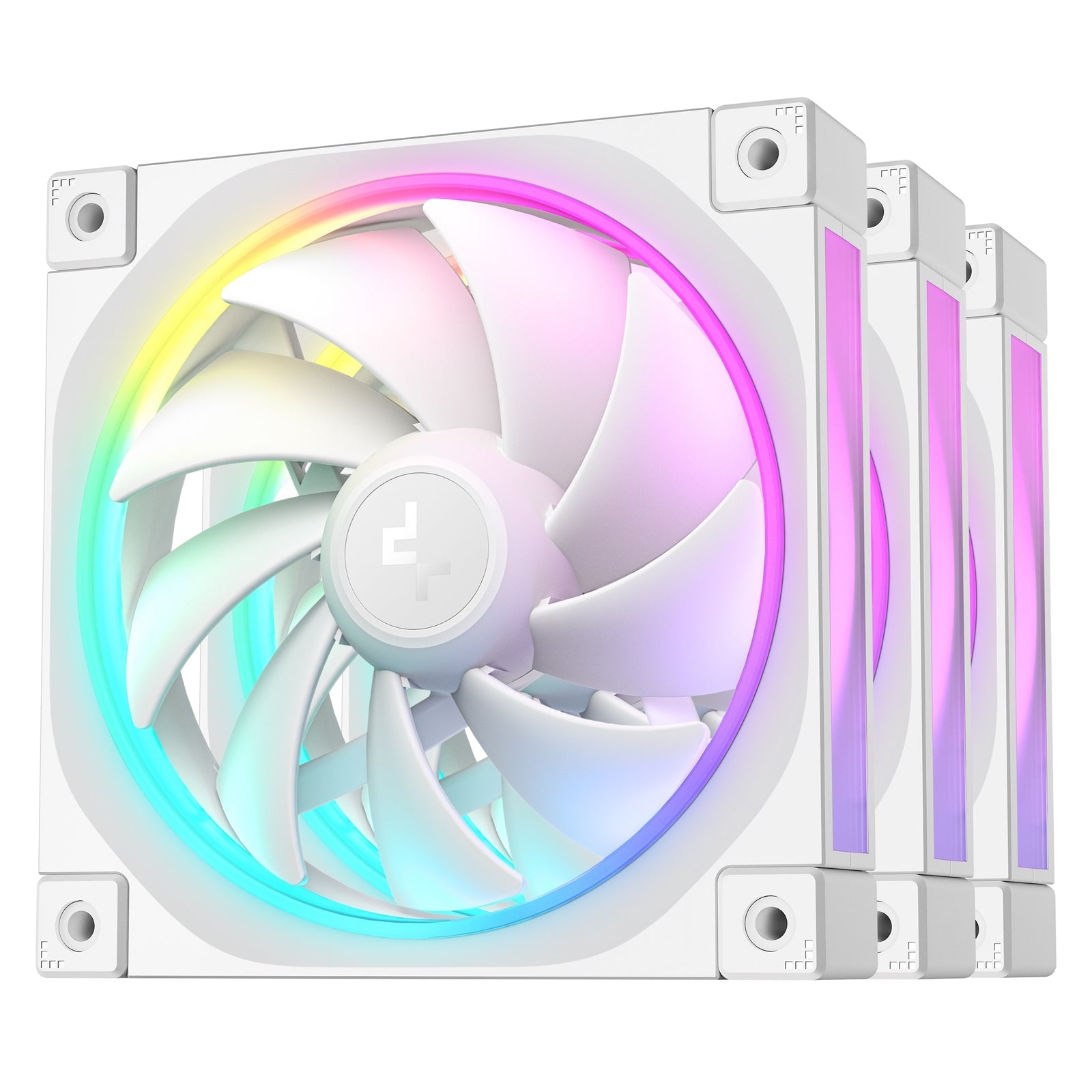 DeepCool FL12 120mm ARGB PWM Fan 3-Pack White Fluid Dynamic