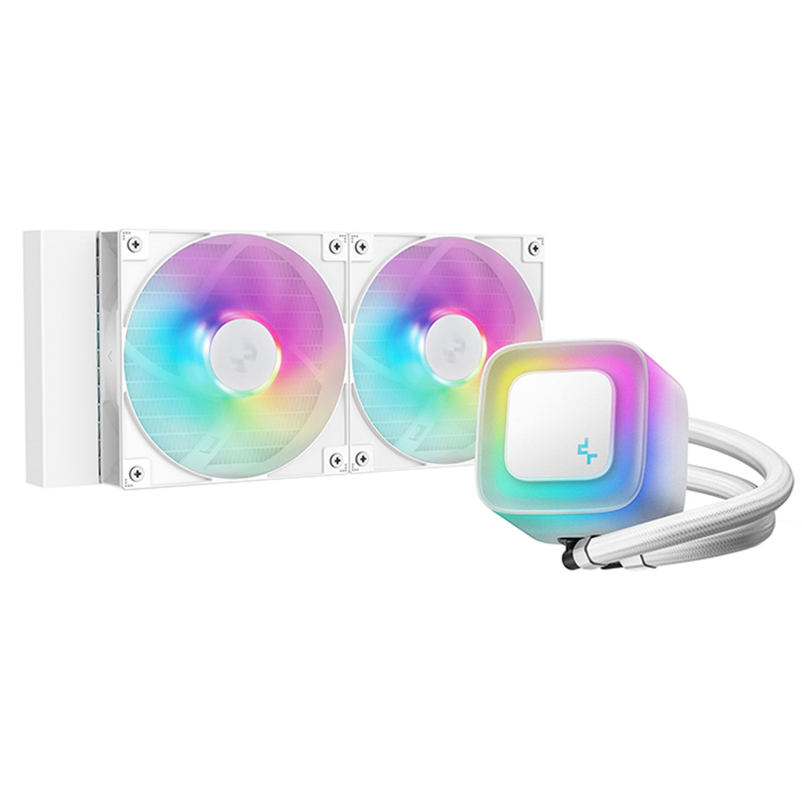 DeepCool LE240 V2 White 240mm AIO Liquid Cooler ARGB Aluminum