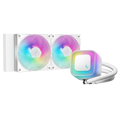 DeepCool LE240 V2 White 240mm AIO Liquid Cooler ARGB Aluminum