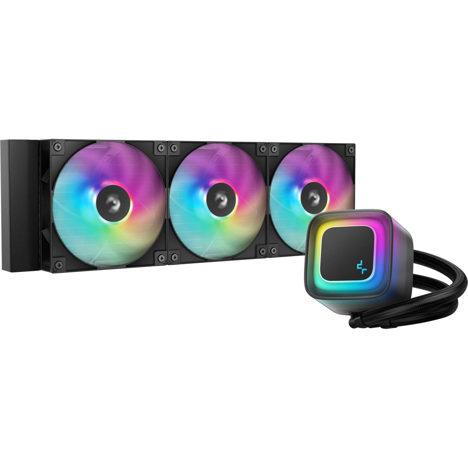 DeepCool LE360 V2 360mm Liquid CPU Cooler Black ARGB Triple Fan