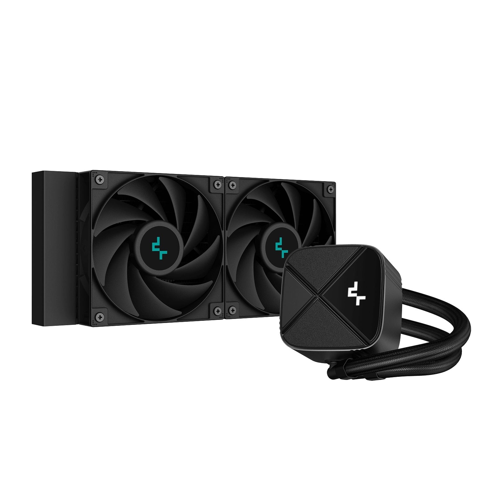 DeepCool LS520S Zero Dark 240mm AIO Liquid Cooler - Aluminum Black