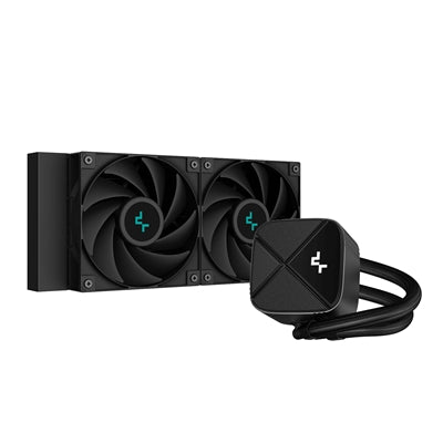 DeepCool LS520S Zero Dark 240mm AIO Liquid Cooler - Aluminum Black