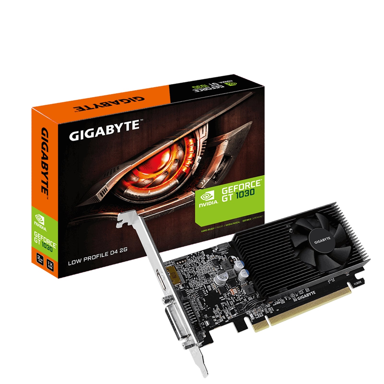 Gigabyte GT 1030 2GB DDR4 Low Profile Graphics Card 150mm