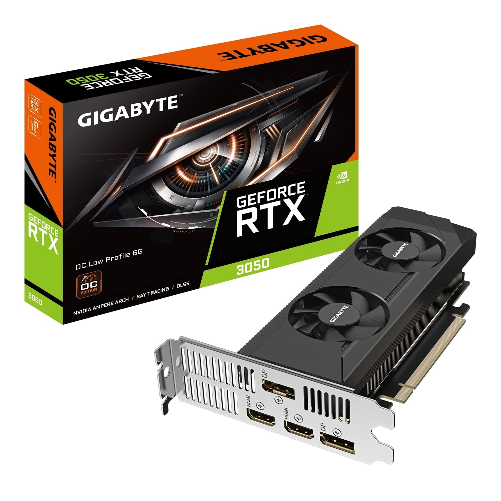 Gigabyte RTX 3050 Low Profile 6GB GDDR6 Graphics Card 181mm