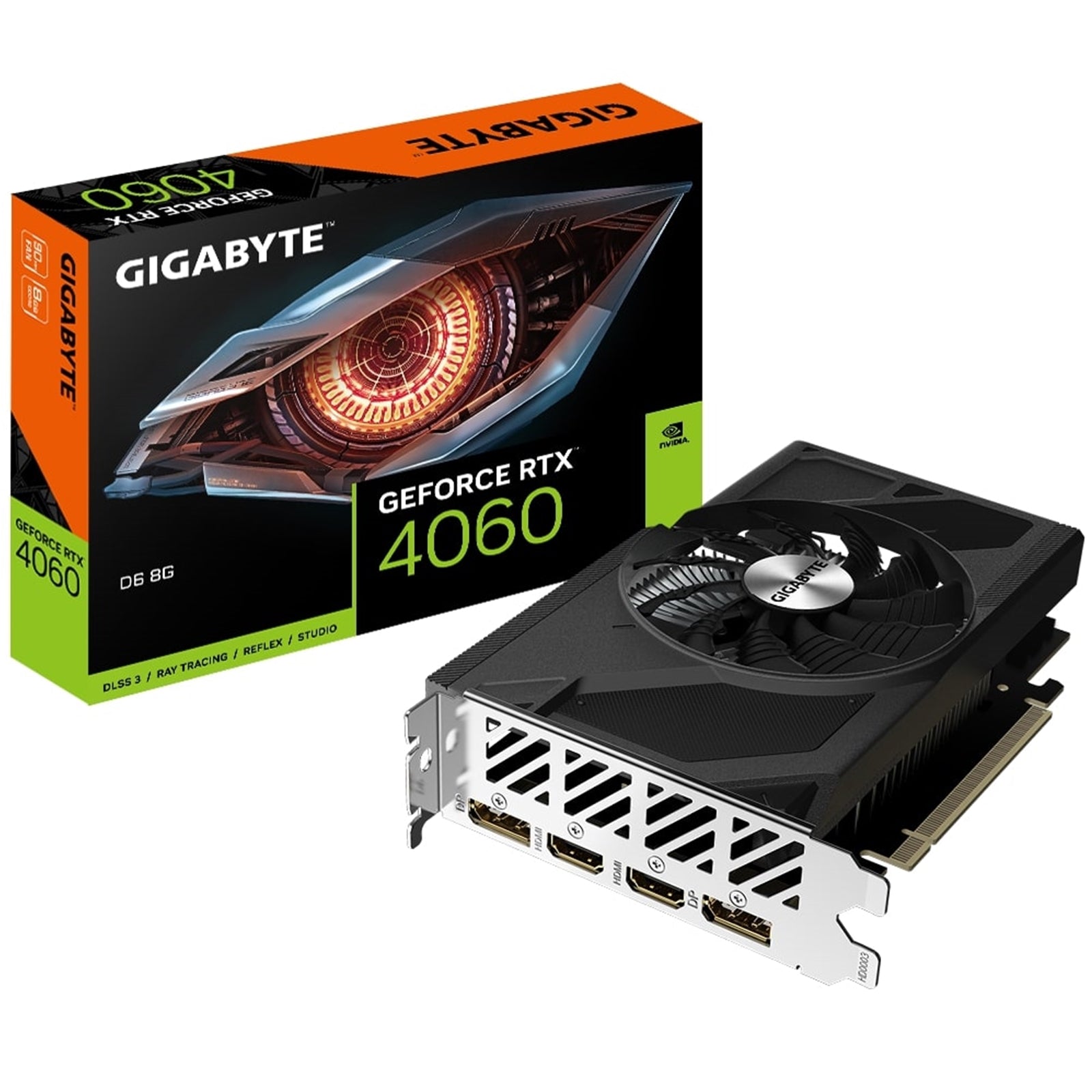 Gigabyte RTX 4060 8GB GDDR6 170mm Compact Gaming Graphics Card