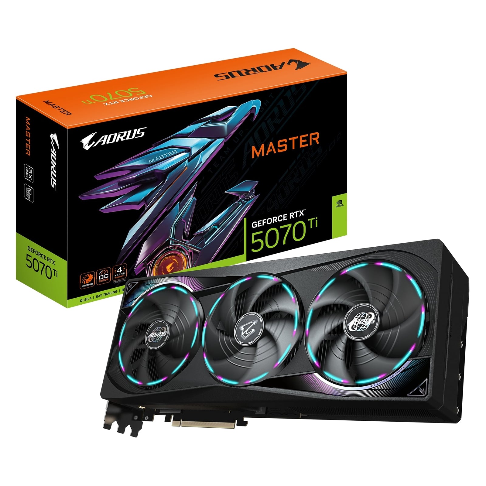 Gigabyte RTX 5070 Ti AORUS MASTER 16GB GDDR7 Graphics Card
