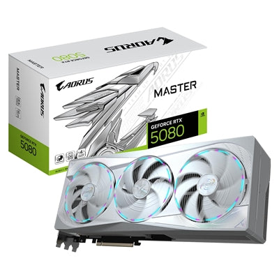Gigabyte RTX 5080 AORUS MASTER ICE 16GB GDDR7 White GPU