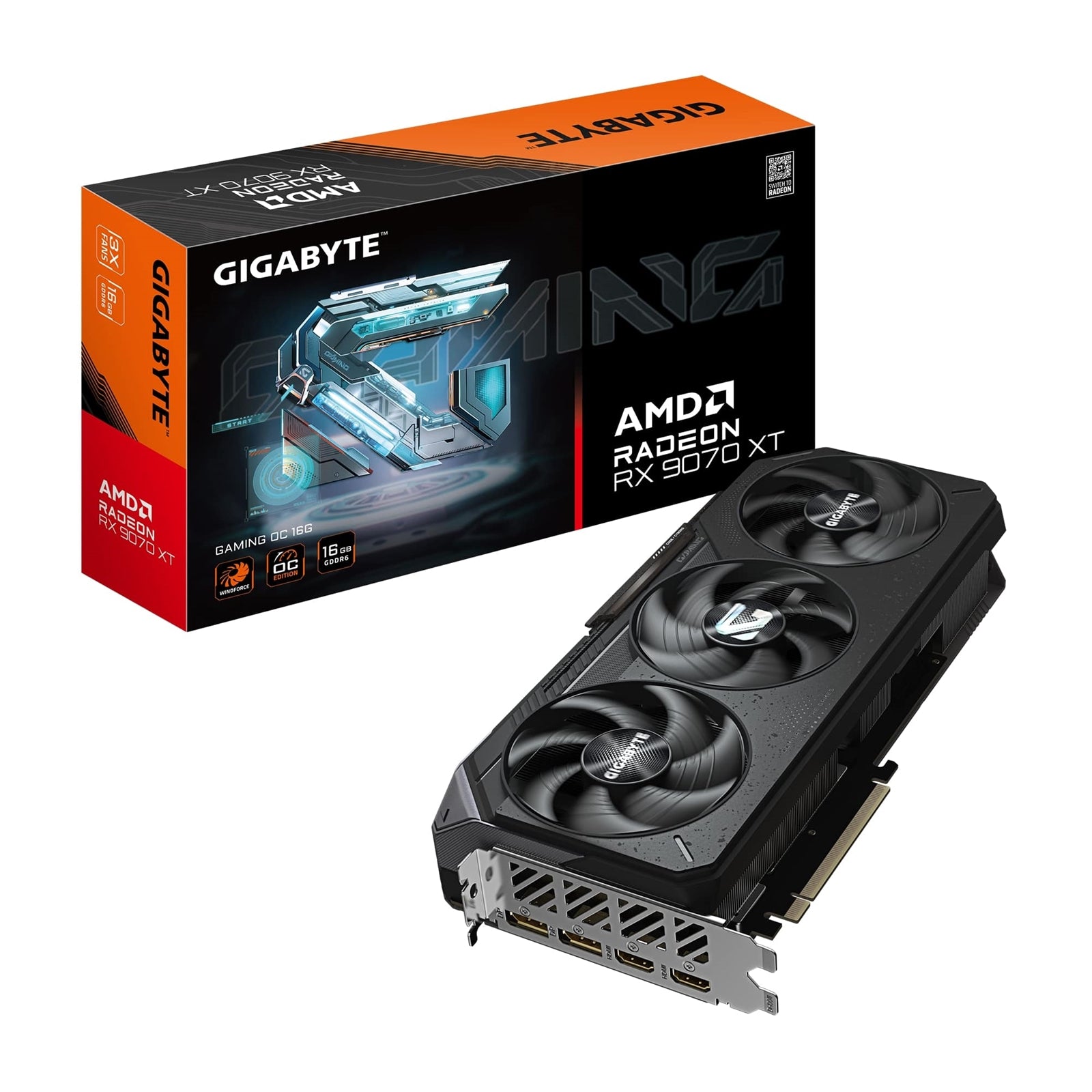 Gigabyte RX 9070 XT GAMING OC 16GB GDDR6 Triple Fan GPU