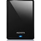 Black Adata HV620S 4TB USB 3.1 portable external hard drive, 2.5 inch size with a glossy finish.