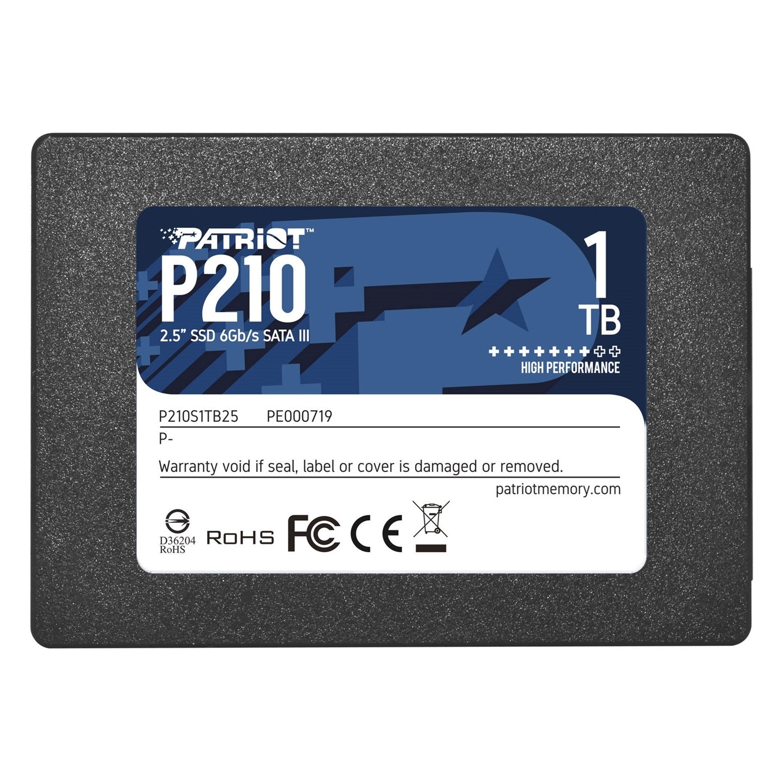 Patriot P210 1TB SATA III SSD - 520MB/s, 7mm Slim, 3-Year Warranty
