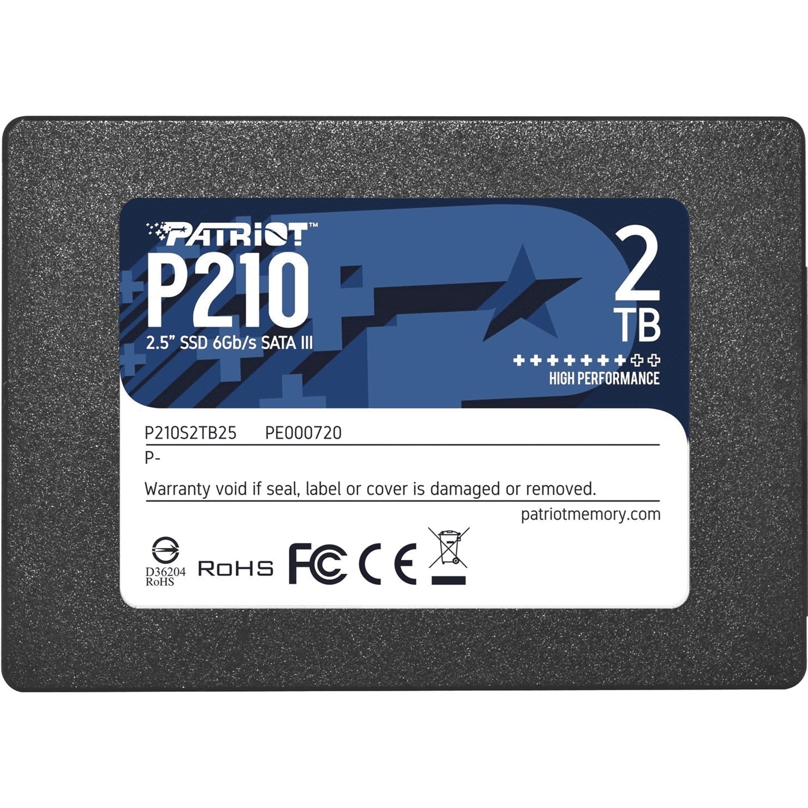 Patriot P210 2TB SATA III SSD - 520MB/s 2.5