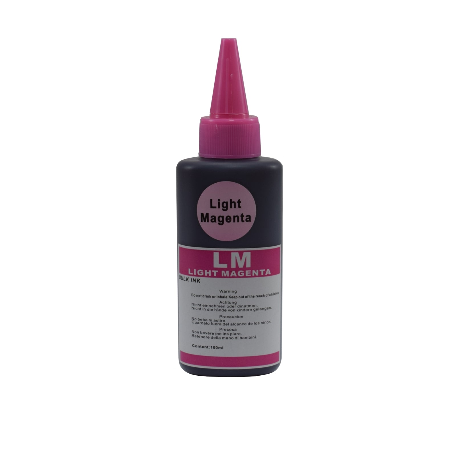 InkLab 100ml Light Magenta Dye-Based Universal Refill Ink