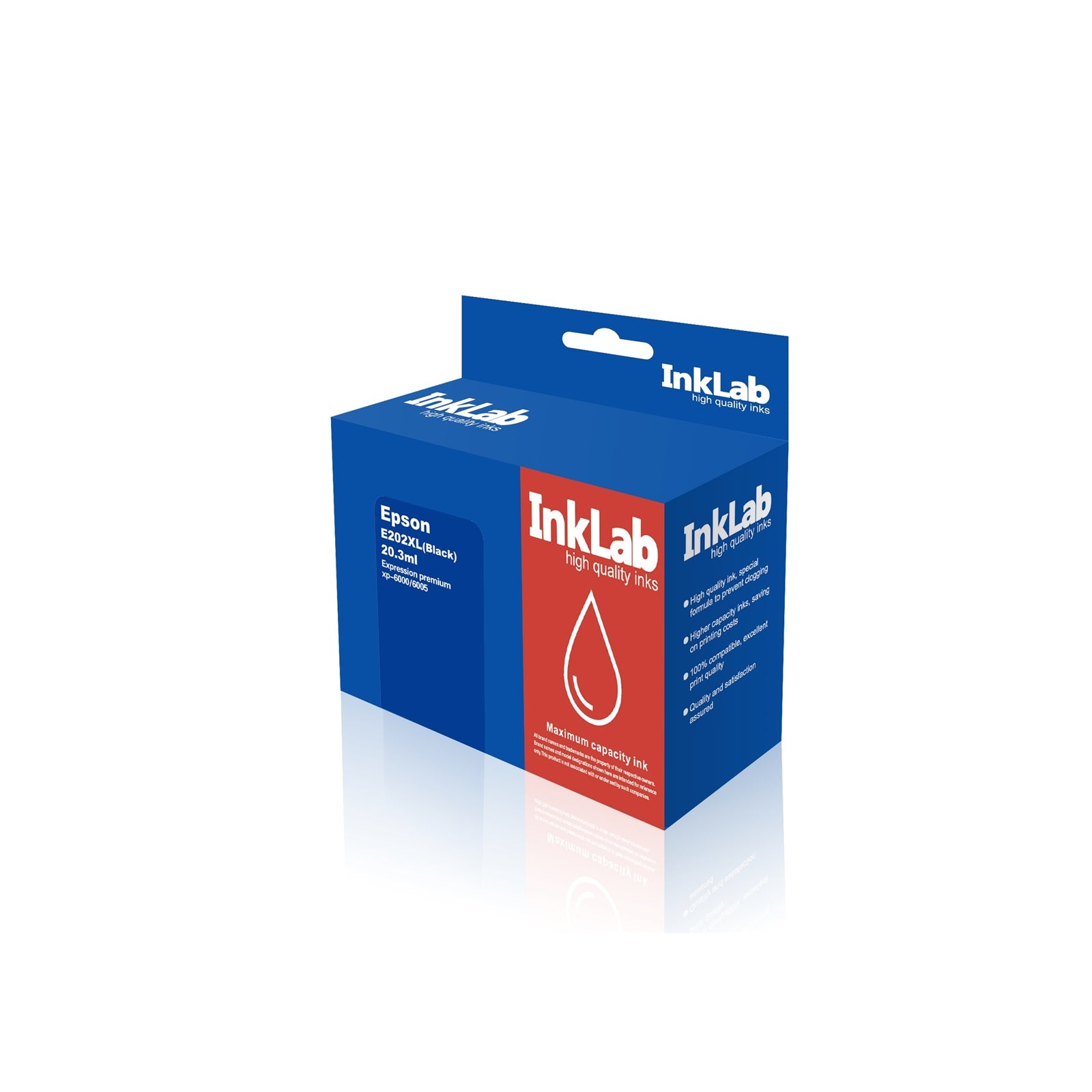 InkLab 202 XL Epson Compatible Black Ink Cartridge High Capacity