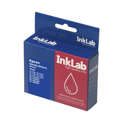 InkLab 603XL Compatible Black Ink Cartridge 14ml High Yield Epson