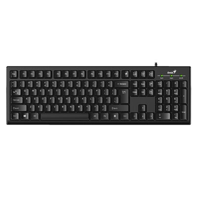 Genius KB-100 Programmable USB Keyboard - 12 Customizable F-Keys