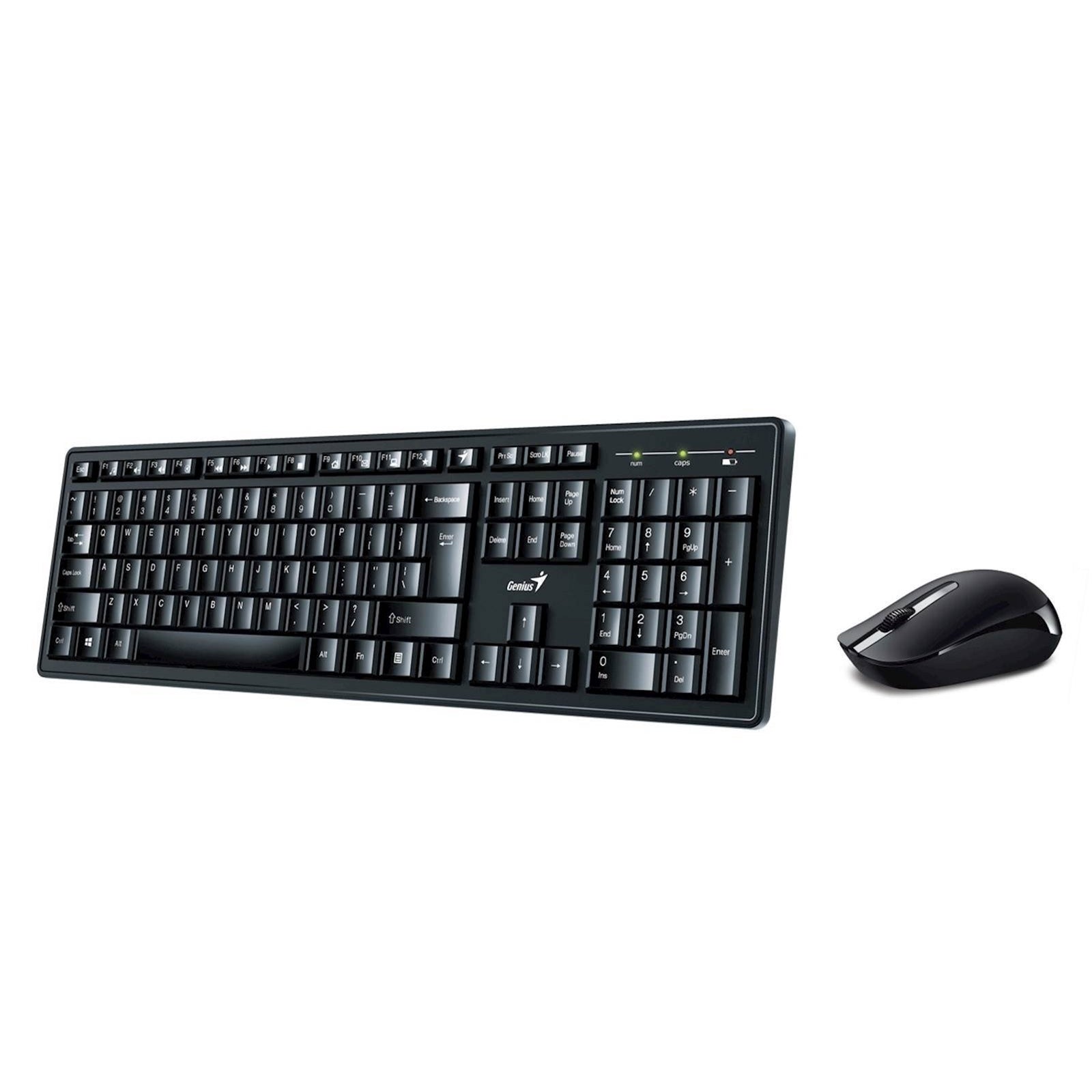 Genius KM-8200 Wireless Keyboard Mouse Combo UK Layout Black
