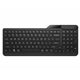 HP 475 wireless keyboard in black, dual-mode Bluetooth and 2.4GHz, UK layout, compact design with full-size keys.