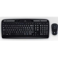 Logitech MK330 Wireless Keyboard Mouse Combo UK QWERTY 2.4GHz Black