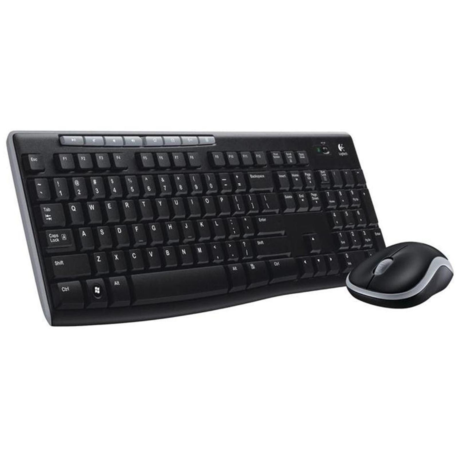 Logitech MK270 Wireless Keyboard Mouse Combo UK QWERTY Spill-Resistant