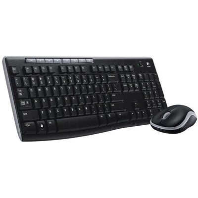 Logitech MK270 Wireless Keyboard Mouse Combo UK QWERTY Spill-Resistant
