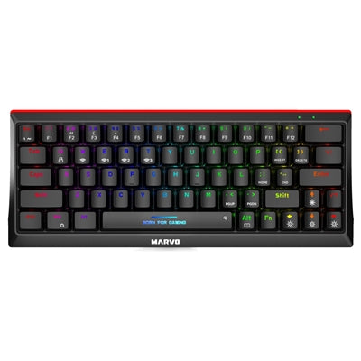 Marvo KG962W-UK 60% Wireless Mechanical Keyboard Red Switch RGB