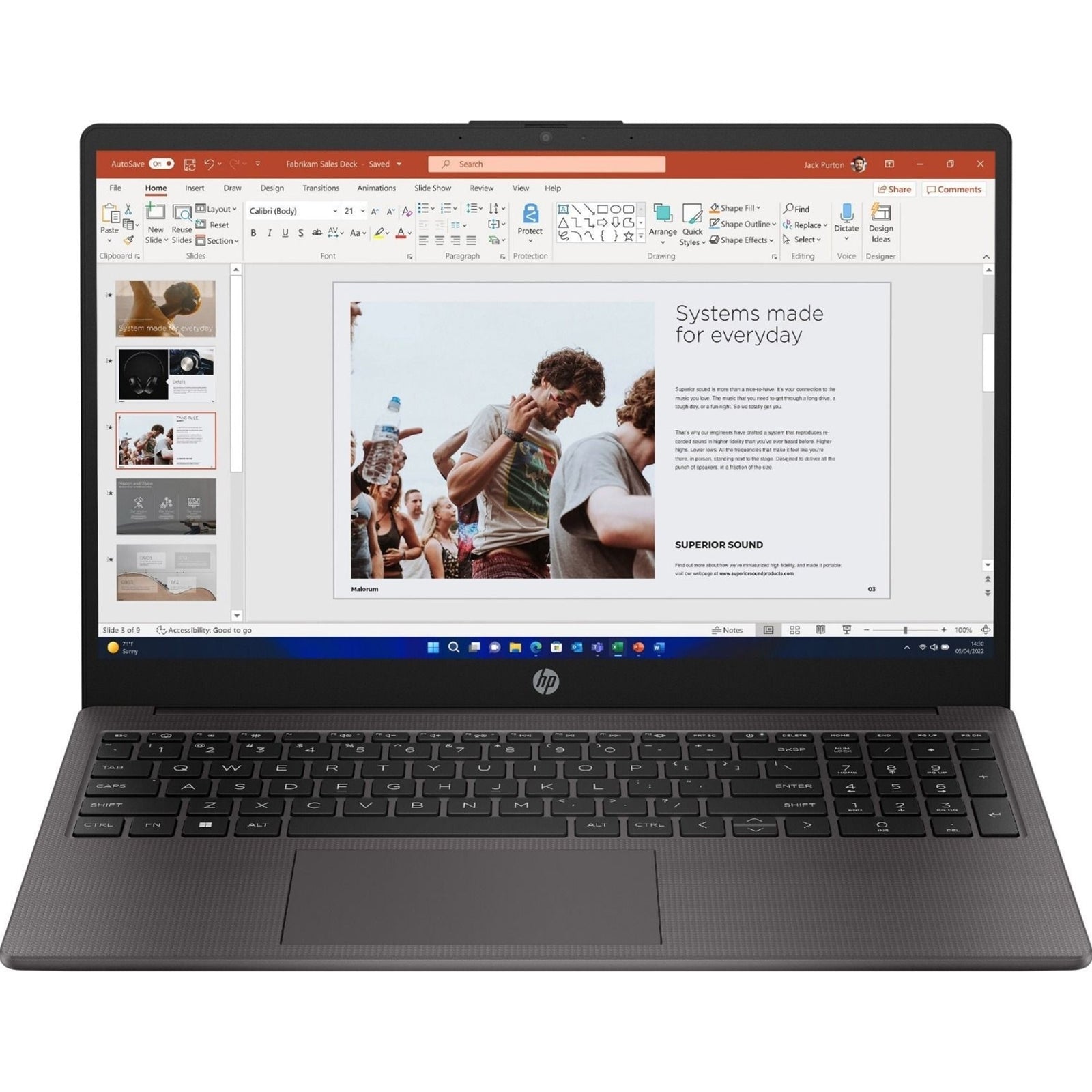 HP 250 G10 Ryzen 5 Business Laptop 15.6