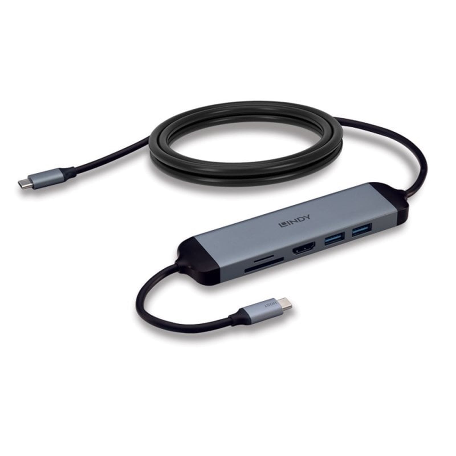 Lindy DST-Micro 140 Aluminum USB-C Docking Station - 4K HDMI, 60W PD