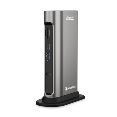 Plugable TBT3-UDZ Thunderbolt 3 Dock 100W PD Dual 4K 14-Port