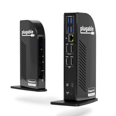 Plugable UD-3900C4 USB-C Quad HDMI Docking Station 96W PD 14-Port