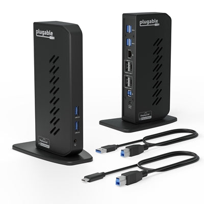 Plugable UD-6950Z USB-C Docking Station - Dual 4K DisplayLink 10-Port