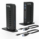 Plugable UD-6950Z USB-C Docking Station - Dual 4K DisplayLink 10-Port