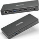 Plugable USB-C Dual HDMI Dock 4K 60Hz 65W PD Desktop Station