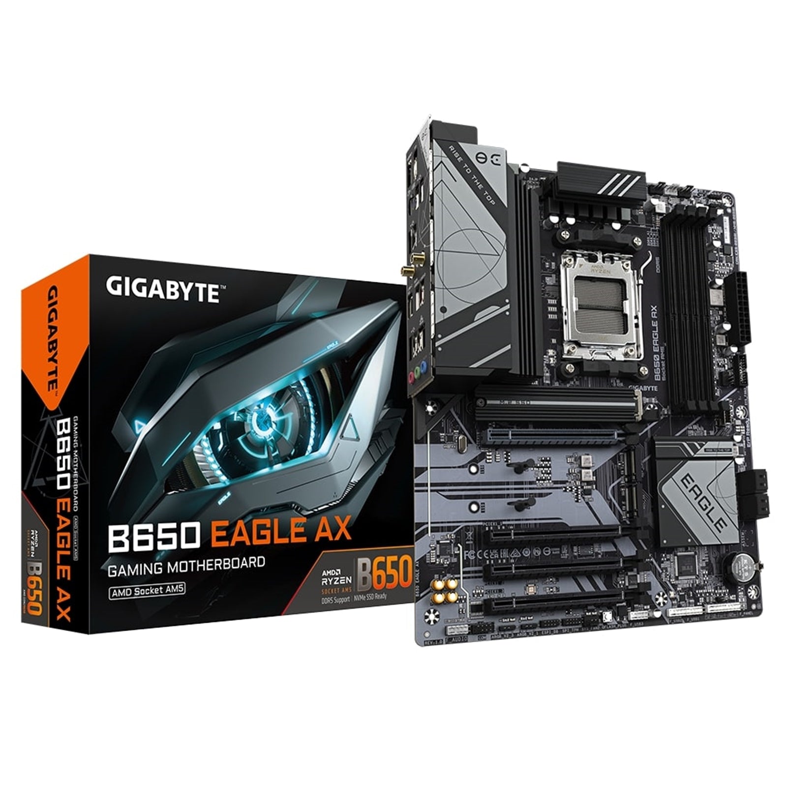 Gigabyte B650 EAGLE AX AM5 ATX Motherboard - DDR5, PCIe 5.0, Wi-Fi 6E