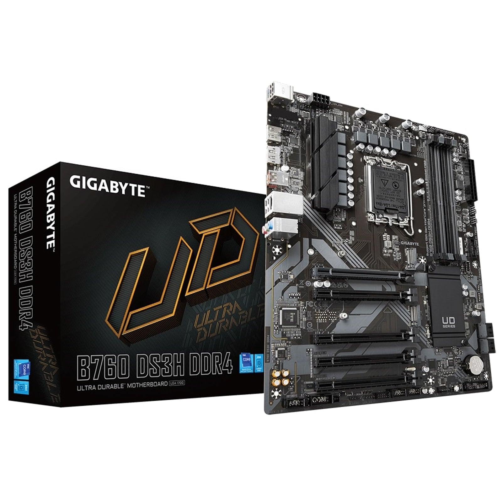 Gigabyte B760 DS3H DDR4 ATX Motherboard LGA1700 8+2+1 Phase VRM