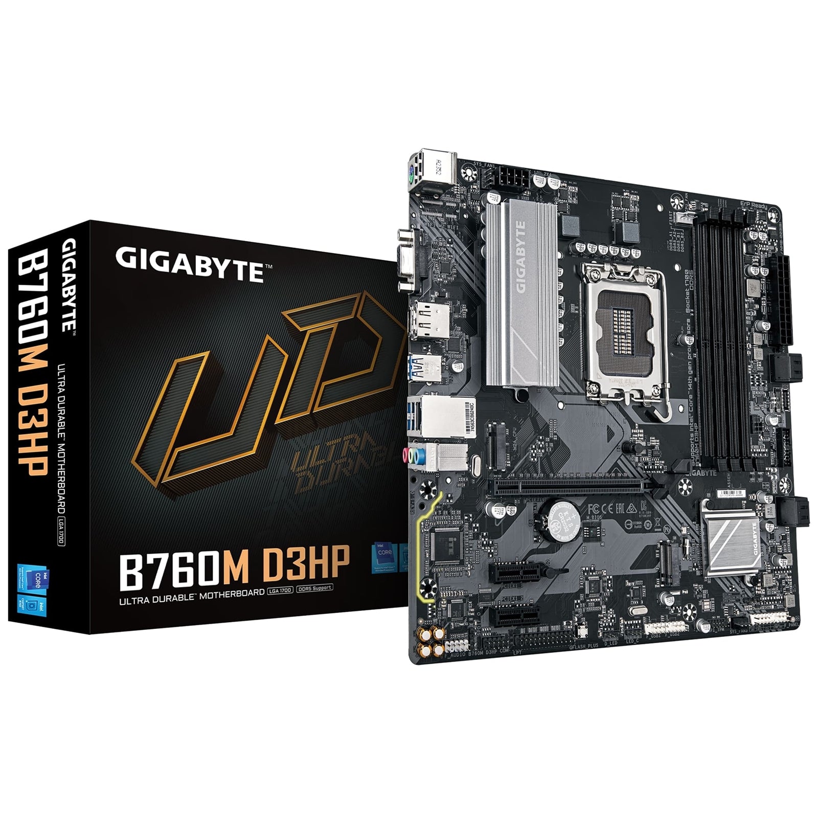 Gigabyte B760M D3HP DDR5 Micro-ATX Motherboard - LGA1700 Socket